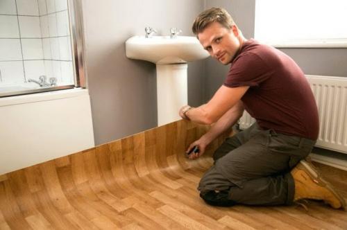 Как подрезать линолеум. Как правильно подрезать?