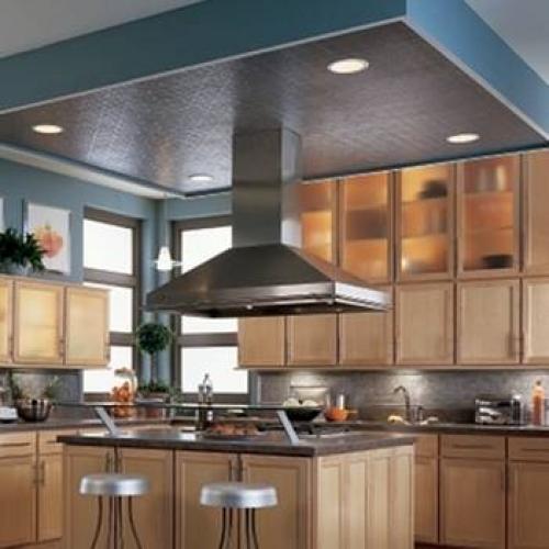 Потолок на кухне из гипсокартона. Выбираем дизайн гипсокартонного потолка для кухни