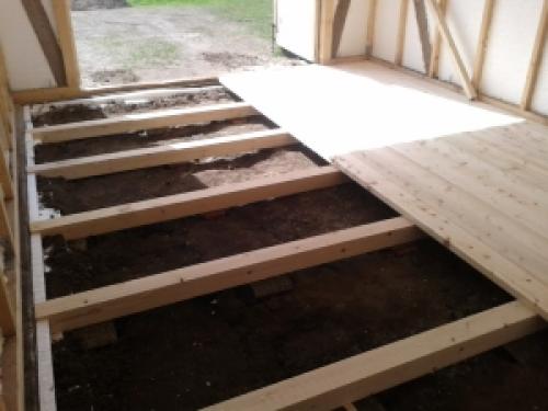 Чем покрыть деревянный пол в гараже. Монтаж