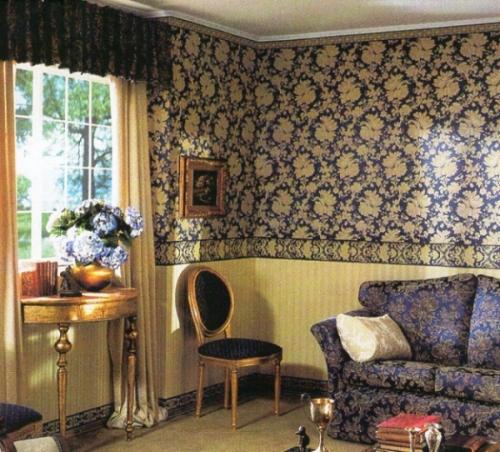 Как скомбинировать обои в зале. Распространенные приемы комбинирования