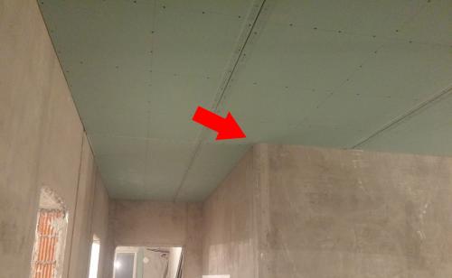 Как сделать навесной потолок из гипсокартона. Разметка потолочного основания 15