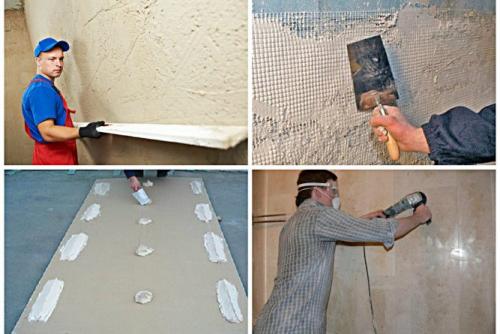 Укладка плитки на неровную стену. Порядок укладки плитки на неровную стену