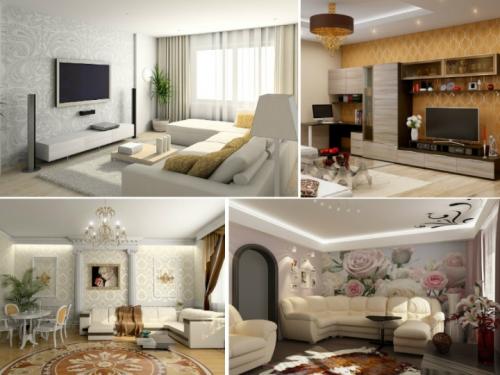 Какого цвета выбрать обои в гостиную. Обои для гостиной: выбираем идеальный вариант