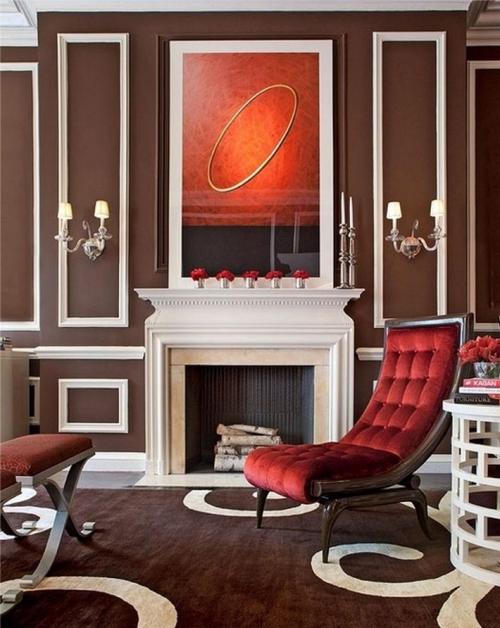 Сочетание белого и коричневого в интерьере. С какими цветами сочетается коричневый в интерьере