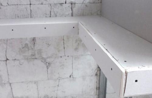 Полки из гипсокартона в нише. Сбор каркаса