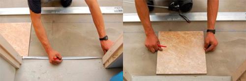 Откуда начинать укладывать плитку на пол. Укладка кафеля