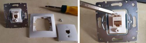 Розетка под интернет кабель. Особенности конструкции интернет розетки 02