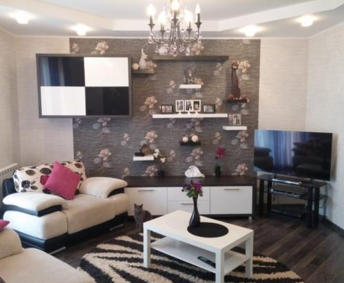 Как скомпоновать обои двух видов. Правила сочетания: как поклеить обои двух видов 06