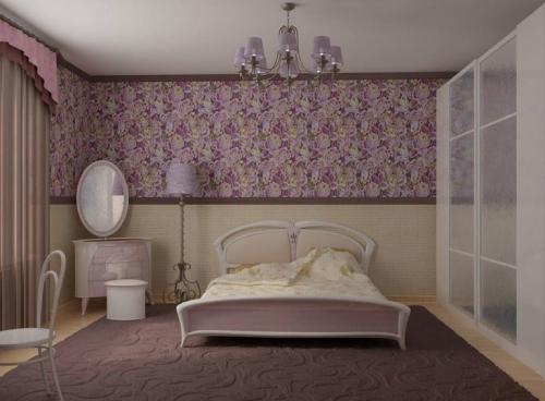 Варианты поклейки обоев в зале двух видов. Особенности комбинирования обоев двух цветов в зале 12