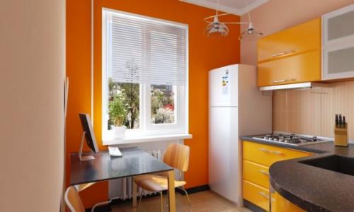 Сочетание оранжевого цвета в интерьере кухни. Различные оттенки и сочетания оранжевого цвета