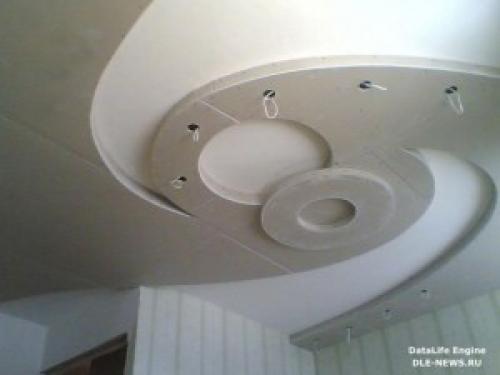 Монтаж подвесного потолка из гипсокартона. Установка гипсокартона на потолок