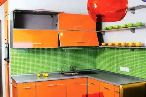 Сочетание оранжевого цвета в интерьере кухни. Различные оттенки и сочетания оранжевого цвета