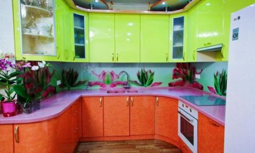 Сочетание оранжевого цвета в интерьере кухни. Различные оттенки и сочетания оранжевого цвета