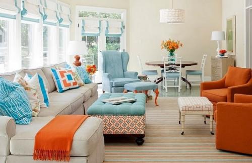 Сочетание бежевого и синего в интерьере. БЕЖЕВО-ГОЛУБАЯ ГОСТИНАЯ: АЗЫ ДИЗАЙНА И ДЕКОРИРОВАНИЯ