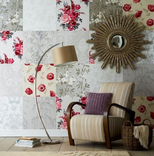 Как скомбинировать обои в зале. И другие