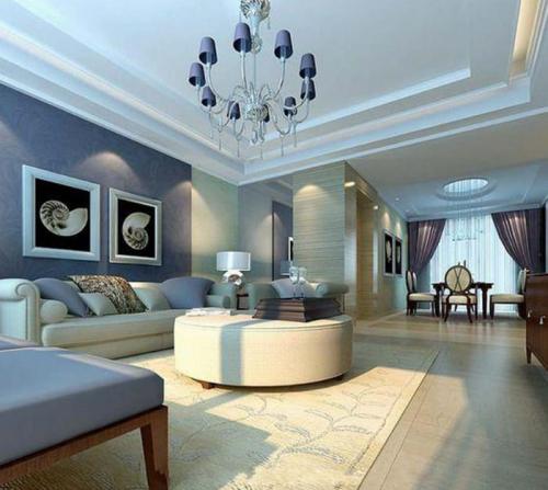 Сочетание бежевого и синего в интерьере. БЕЖЕВО-ГОЛУБАЯ ГОСТИНАЯ: АЗЫ ДИЗАЙНА И ДЕКОРИРОВАНИЯ