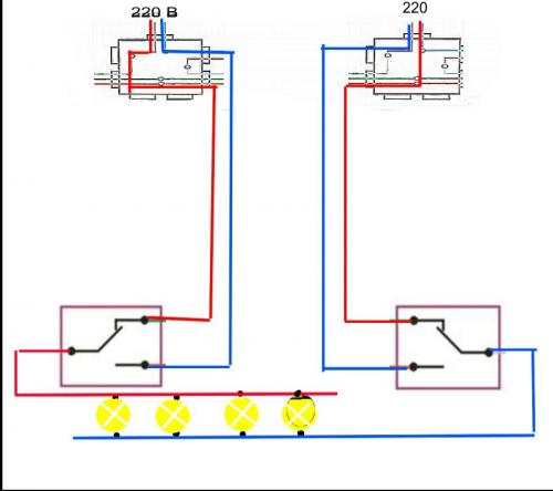 Проходной выключатель 4 точки. Проходной и перекрестный выключатель: разбираем схемы подключения