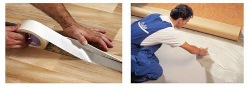 Как стелить линолеум на деревянный пол. Закрепление линолеума