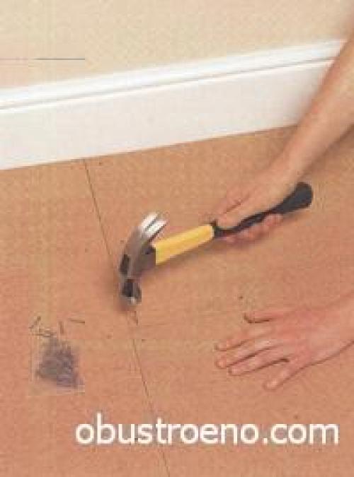 Как стелить линолеум на ДВП. Укладка ДВП