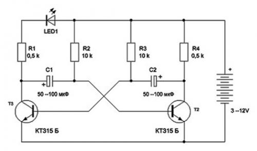 Мигающая светодиодная лента своими руками. Как сделать мигающий светодиод