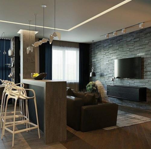 Обои для зала 2019. Фото стильных обоев для зала 2019