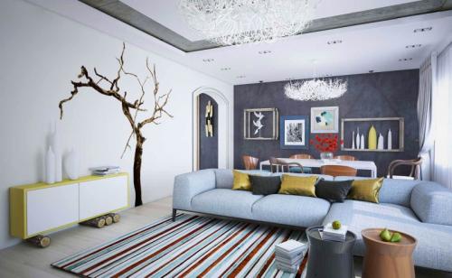 Сочетание серого и салатового в интерьере. Серый цвет в интерьере — стильные и красивые сочетания в дизайне современного интерьера (102 фото)