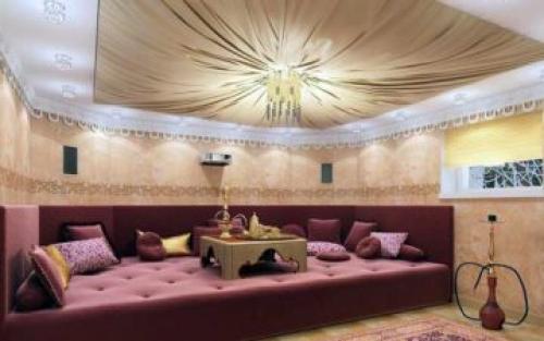 Потолок из обычной ткани. Как сделать тканевый натяжной потолок своими руками