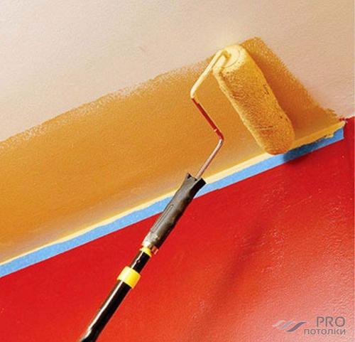 Какая краска лучше для покраски потолка. Потолочное покрытие ванной комнаты