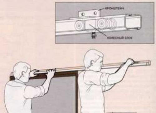 Установка дверей на роликах. Как сделать раздвижные двери своими руками?