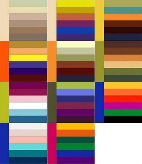 Таблица сочетания цветов в интерьере. Таблицы сочетания цветов в интерьере