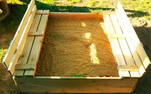 Крышка на песочницу своими руками. Как сделать песочницу с крышкой: чертежи, фото