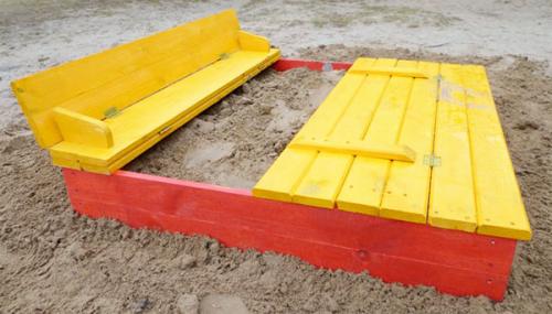 Крышка на песочницу своими руками. Как сделать песочницу с крышкой: чертежи, фото