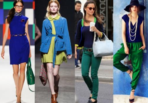 Сочетание зеленого и синего. Как сочетается зеленый с синим