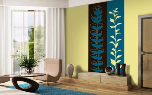 Как скомбинировать обои в зале. Распространенные приемы комбинирования