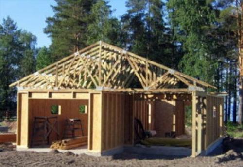 Каркасный гараж своими руками. Виды каркасных гаражей