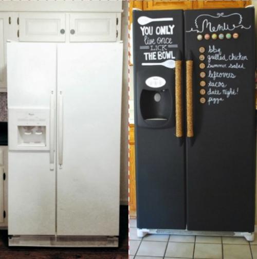 Обклеиваем холодильник самоклейкой. Как выбрать плёнку для холодильника 26