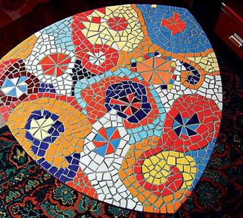 Как сделать столешницу из битой плитки. Где можно выложить мозаичное панно