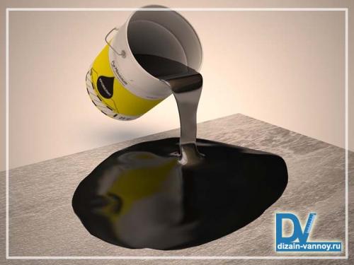 Акриловая гидроизоляция для ванной. Битумно-полимерная и резиновая гидроизоляция