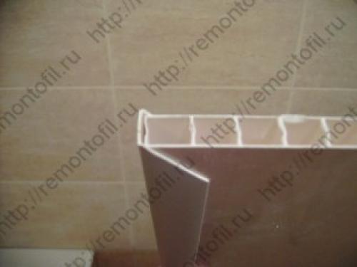 Как установить последнюю панель ПВХ на стену. Как установить последнюю панель ПВХ на стене