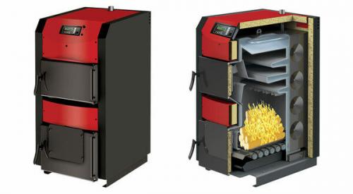 Печь длительного горения с водяным контуром.