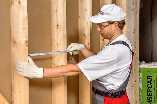 Перегородка из бруса 50 н. 2 Каркасные перегородки