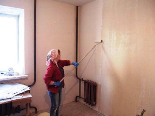 Как правильно красить стеклообои. Покраска и поклейка стеклообоев