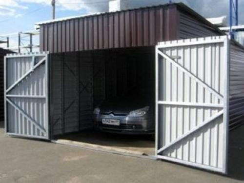 Гаражи из профнастила. Особенности: плюсы и минусы 03 Гаражи из профнастила. Особенности: плюсы и минусы 03