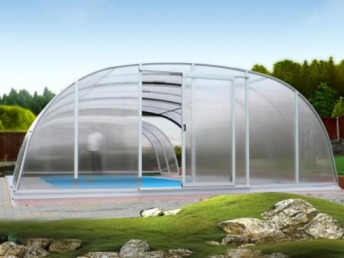 Укрытие для бассейна из поликарбоната своими руками. Навесы из поликарбоната для бассейна 05