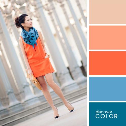 Сочетание серого цвета в женской одежде. С холодными цветами