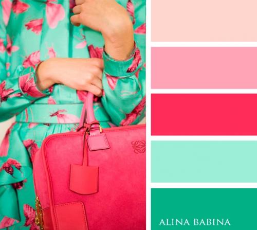 Сочетание серого цвета в женской одежде. С холодными цветами