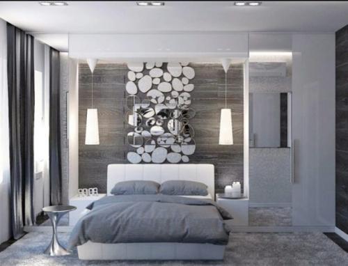 Серый цвет оттенки. Спальня с оттенками серого