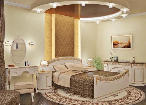 Обои на потолок в спальне. Профессиональные приемы оформления потолка в спальне