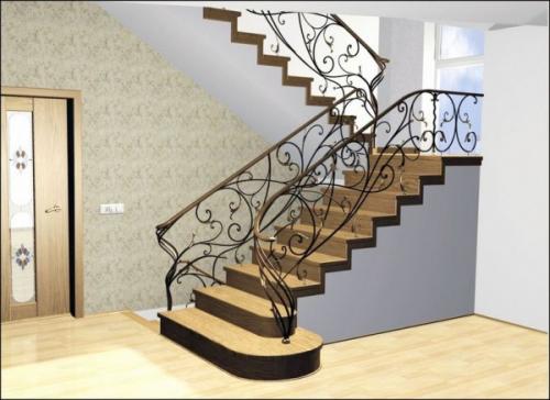 Отделка ступеней бетонной лестницы в доме. Дизайн лестничной конструкции