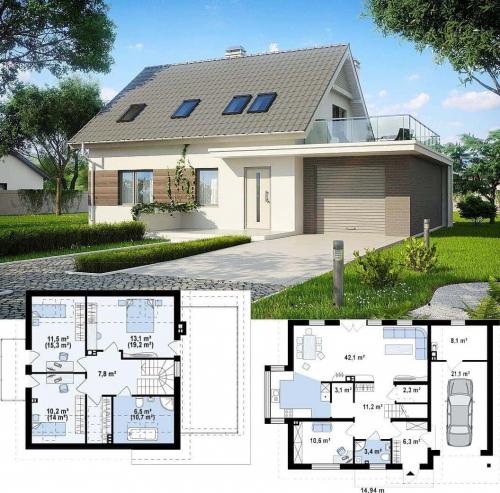 Гараж в загородном доме. Дом с гаражом – очевидные преимущества